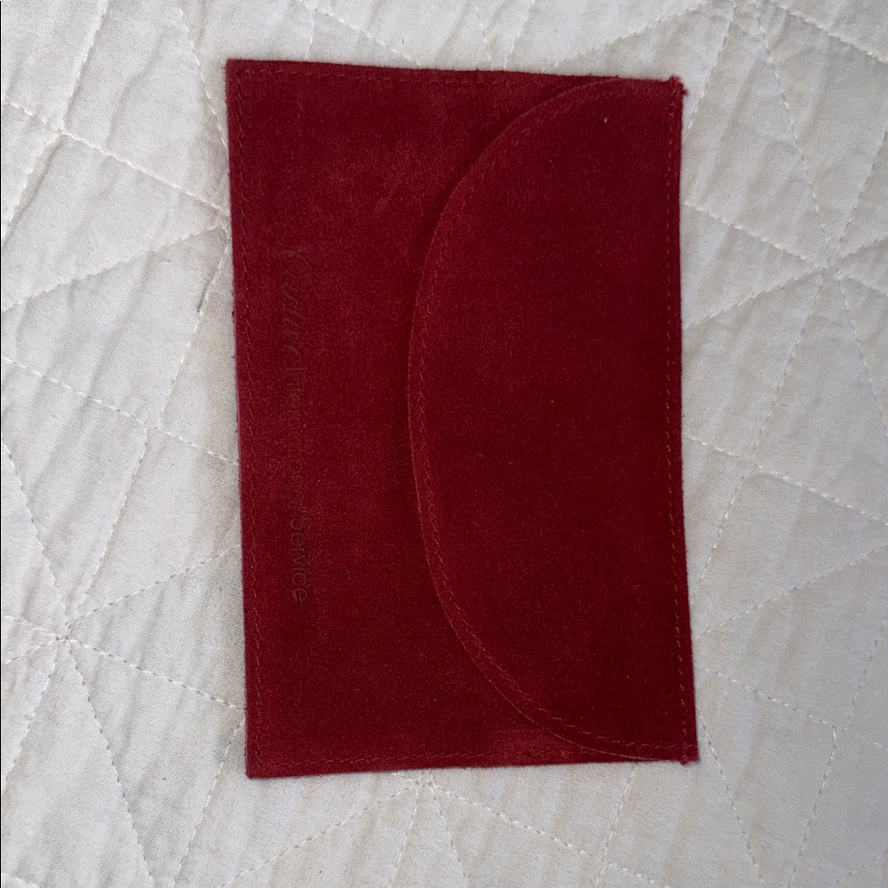 Cartier Red Cosmetic Bag